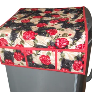 Winner Fridge Top Cover in Digital Printing with Utility 6 Pockets Pack of 2