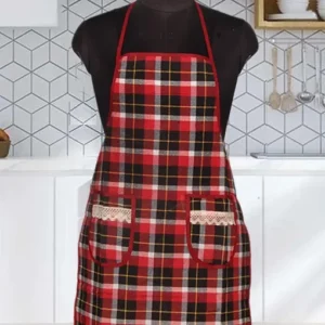 Winner Waterproof On Back Side Multi-Color 2 Pocket Kitchen Apron 1 PCS