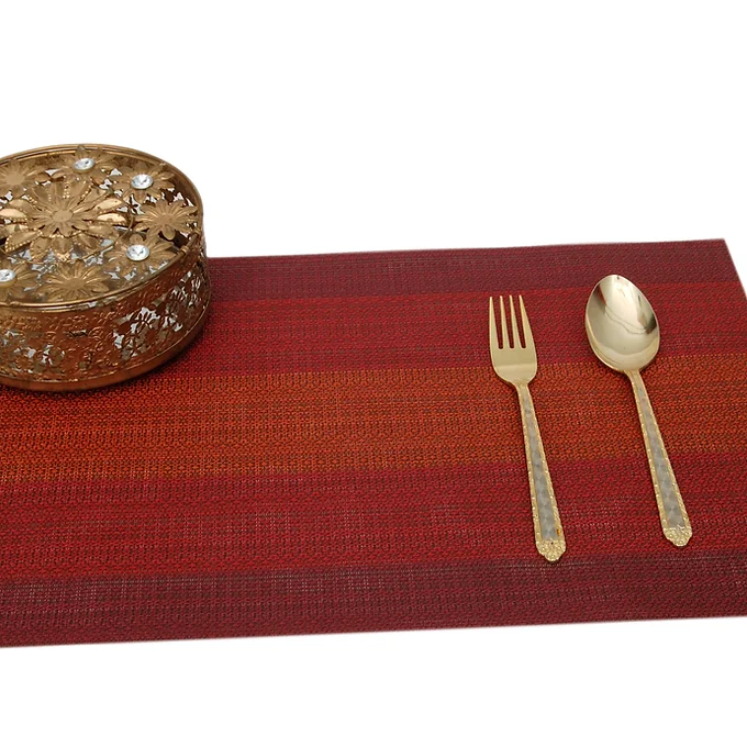 Maroon PVC Table Placemats -Set Of 2 Table Mats