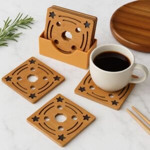 Placemat Bamboo Coaster Heat Pad /Tea Coaster (Set Of 16)