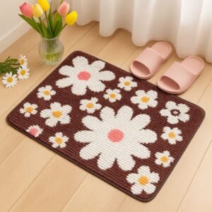 Polypropylene Home Designer Multicolour Door Mat/No-Slip Backing(80 X 50)