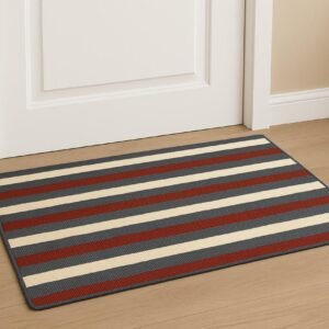 Polypropylene Home Designer Multicolour Door Mat/No-Slip Backing(80 X 50)