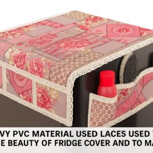 Winner Fridge Top Cover in Digital Printing with Utility 6 Pockets Pack of 1