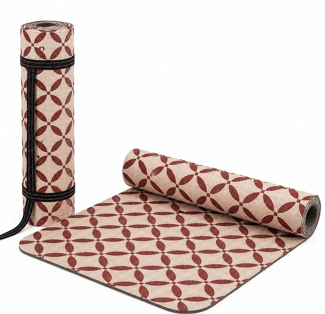 Full Size Printed Designer Yoga Mat+ Carrying Strap I 4 MM Yoga Mat I