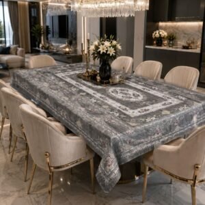 PVC Dining Table Cover (Multicolor , 60 X 90 INCH)