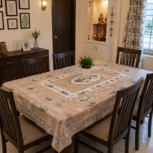 PVC Dining Table Cover (Multicolor , 60 X 90 INCH)