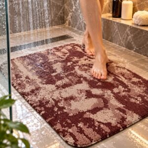 Jacquard loop absorbent rubber mat & Anti-Skid Rubber Bath Mat For Home & Office | 37X57 Cm